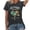 A-Dark Gray322, variant on Casual Star Tees for Women Short Sleeve Crewneck Pullover T-Shirt Breathable Vintage Everyday Tee