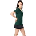 thumbnail image 3 of Hanes Womens Nano-T V-Neck T-Shirt, S, Deep Forest, 3 of 3
