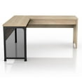 thumbnail image 2 of Furniture of America Froy Contemporary Wood L-Shape Desk in Natural Oak, 2 of 10