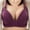 Purple, variant on TAGOLD Womens Plus Size Bra,Summer Casual Bras for Womens,Woman's Fashion Plus Size Wire Free Comfortable Push Up Bra Underwear