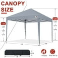 thumbnail image 7 of ABCCANOPY 10' x 10' Gray Outdoor Pop up Canopy Tent Camping Sun Shelter-Series, 7 of 7