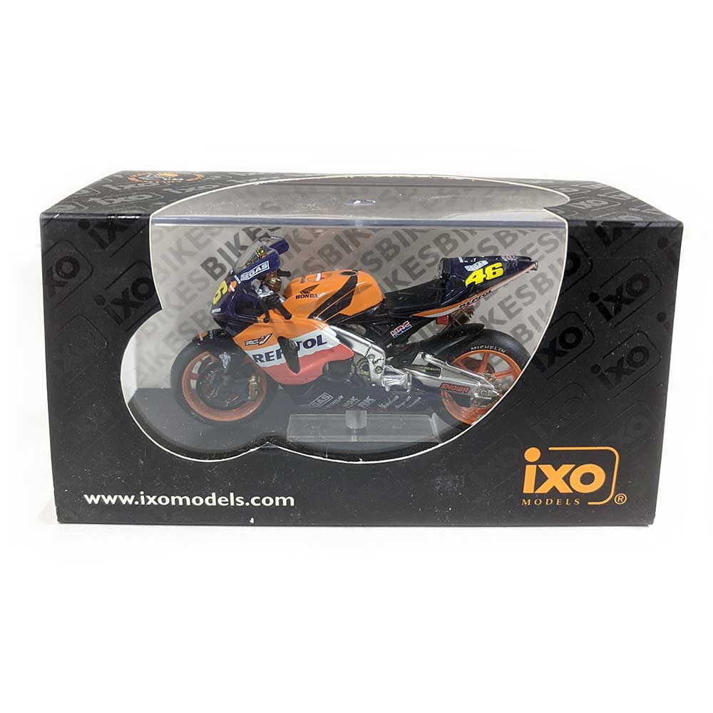 IXO Models Mini Motorcycles: 2003 Honda RC211V #46 V. Rossi
