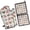 Boston Terrier Dog, variant on Border Collie Dog and Flower Florals Kitchen Oven Mitt and Pot Holder Sets 2 Pcs for Baking, Cooking and Grilling, Heat Resistant Up To 392 °F