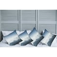 thumbnail image 2 of Ambesonne Nature Throw Pillow Cover 4 Pack, Foggy Morning Mountain, 24", Pale Blue, 2 of 5