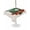 Green, variant on Outdoor Tablecloth with Umbrella Hole for Patio/Picnic/Party/Camping, Golf Waterproof Table Cloth Rectangle Table Cover Washable, Modern Red Green Sports Artwork on Linen (60"x 84")