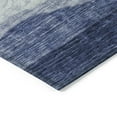 thumbnail image 4 of HomeRoots 604967 8 ft. Light Blue & Dark Blue Round Abstract Washable Indoor & Outdoor Area Rug, 4 of 5