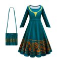 thumbnail image 1 of Princess Merida Robe pour Filles Halloween à Manches Longues Costume Déguisement, 1 of 5