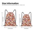 thumbnail image 2 of Xecao Maneki-Neko Cats Pattern Sports Drawstring Backpack - String Swim Gym Bag with Wet Proof Pocket for Women&Men-Medium, 2 of 6