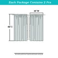 thumbnail image 3 of Patin Black Blackout Curtains for Living Room 45 Inch Length 2 Pcs, Rod Pocket Home Decor Blackout Curtains for Bathroom, Thermal Insulated Drapes for Cafe Bedroom Basement, Each Panel 40" W x 45" L, 3 of 9