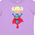 thumbnail image 4 of Inktastic Superhero Girl, Cute Girl, Blonde Hair, Red Cape Girls Toddler T-Shirt, 4 of 5