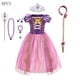 thumbnail image 5 of Disney Vestido de princesa para niñas, disfraz de Rapunzel, regalo de fiesta de cumpleaños, Vestido de baile de carnaval, ropa para niños, 5 of 5