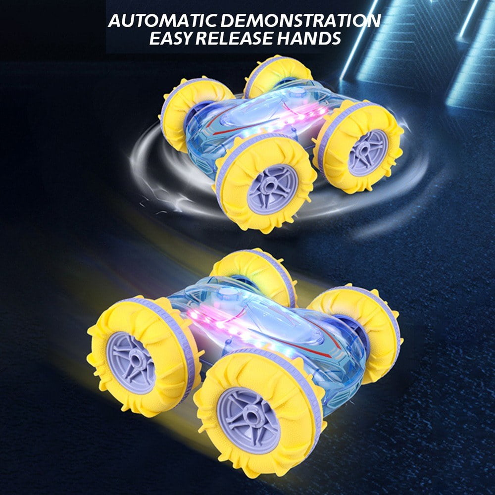 4WD Amphibious Waterproof Stunt Car Gesture Control Remote Boat