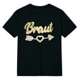 thumbnail image 4 of WEIWEN Team Bride Shirts for Women Bride Tees Party Tee Shirts Bridesmaid Tops Outfits for Bride Clothes Black, XL, 4 of 4