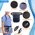 thumbnail image 2 of Nurse Fanny Pack, Nurse Pouch for Women Men, Utility Nurse Tool Belt Nurses Bag Organizer (Blue), 2 of 7