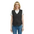 thumbnail image 4 of Toptie Waiter Uniform Unisex Button Vest For Supermarket Clerk & Volunteer-Black-US Size S, 4 of 8