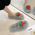 thumbnail image 1 of Pantuflas peludas, zapatos de mujer para primavera y otoño, pantuflas de fondo grueso para el hogar, zapatos cálidos de piel, pantuflas para mujer, pantuflas de talla grande para mujer 38 Gao Jinjia LED, 1 of 2