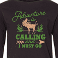 thumbnail image 4 of Inktastic Vintage Adventure is Calling and I Must Go with Moose Long Sleeve Youth T-Shirt, 4 of 5