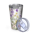 thumbnail image 2 of 16oz Tumblers Pioneer Flower and Butterfly Stainless Steel Vacuum Insulated Double Wall Travel Tumbler Cups Mug with Lid and Straw,Cleaning Brush for Coffee,Tea, 2 of 4