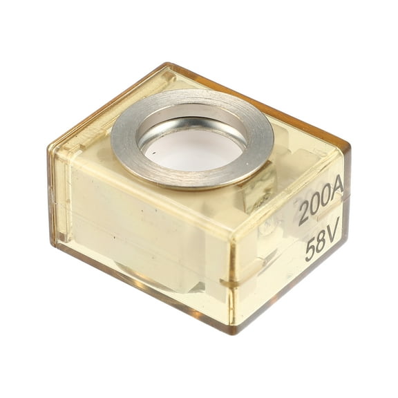 Unique Bargains Waterproof 200A Marine Rated Battery Fuse Terminal Fuse Only 58V DC Maximum