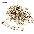 thumbnail image 6 of M Buder 200 Pieces DIY Log Letter Shape Wood Sheet Educational Toy Crafts Decor for 26 English Letters, 6 of 9