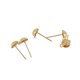 thumbnail image 3 of 4x100 piezas Pendientes semicirculares Base Cabujón Ajustes Hallazgos Oro 4 piezas, 3 of 10
