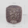 thumbnail image 4 of pantalla tejida,pantalla de lámpara colgante de ratán solo pantalla,Tonos de luz colgantes nórdicos grandes pequeños tejidos a mano,cubierta de araña de mimbre de la sala de estar papel, 4 of 8
