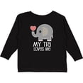 thumbnail image 3 of Inktastic My Tia Loves Me Grandchild Boys or Girls Long Sleeve Toddler T-Shirt, 3 of 5