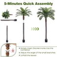 thumbnail image 6 of 8.5FT Artificial Coconut Palm Tree (Set of 2), UV Realistic Faux Sago Palm Plants for Indoor & Outdoor, Large Tropical Fake Trees for Home Office Garden Patio Poolside Decor, 6 of 7