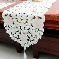 thumbnail image 4 of White Table Runner Vintage Embroidered Lace Doilies Mat Wedding Party Home Decor, 4 of 8