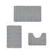 thumbnail image 2 of Juego de alfombrillas de baño de espuma suave | 3 alfombrillas de baño con base antideslizante | Ultraabsorbentes y lavables a máquina | Alfombrillas modernas para inodoro y ducha, 2 of 6