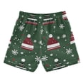 thumbnail image 7 of FORMRS Boys Swim Trunks Quick Dry Mesh Liner Boardshorts Sizes XS-XL, Christmas Hats, 7 of 7