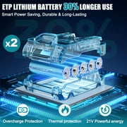 UNTIMATY 21V Brushless Cordless Drill Set, Power Drill Kit with Battery and Charger, 3/8 Keyless Chuck&575 inch-lbs Torque, 23pcs Drill Bits, Blue