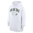 thumbnail image 2 of Women's G-III 4Her by Carl Banks  White San Antonio Spurs Filigree Logo Pullover Hoodie, 2 of 3