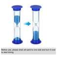 thumbnail image 4 of Uxcell 2 Minute Sand Timer, 6pack Small Sandy Clock, Count Down Sand Glass Blue, 4 of 5