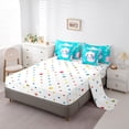 thumbnail image 5 of Homewish Cartoon Axolotl Bedding Comforter Set 7-Piece for Preppy Child,Pink Blue King Bedding Sets,Kawaii Animal Salamander Ultra Soft Bed Sheets,Lightweight Room Decor,Reversible, 5 of 8