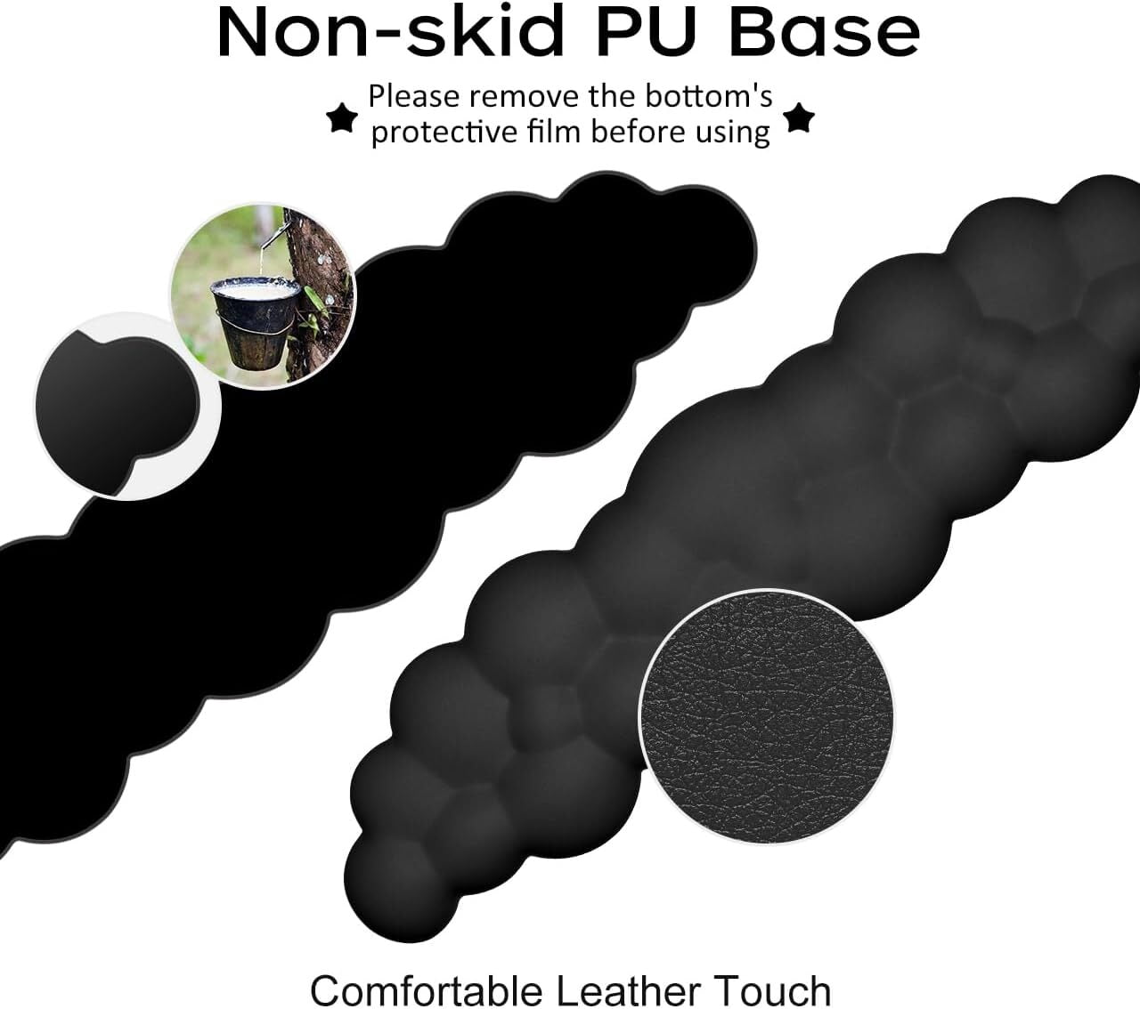 Cloud Wrist Rest,Cloud Mouse Pad With Wrist Rest,Ergonomic Mouse Pad Wrist Rest with Non-Slip Base For Keyboard and Mouse,Pain Relief