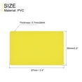 thumbnail image 3 of Uxcell Blank Cards Yellow Plastic Card 28mil for ID Badge Printer, Graphic Quality, Pack of 50, 3 of 4