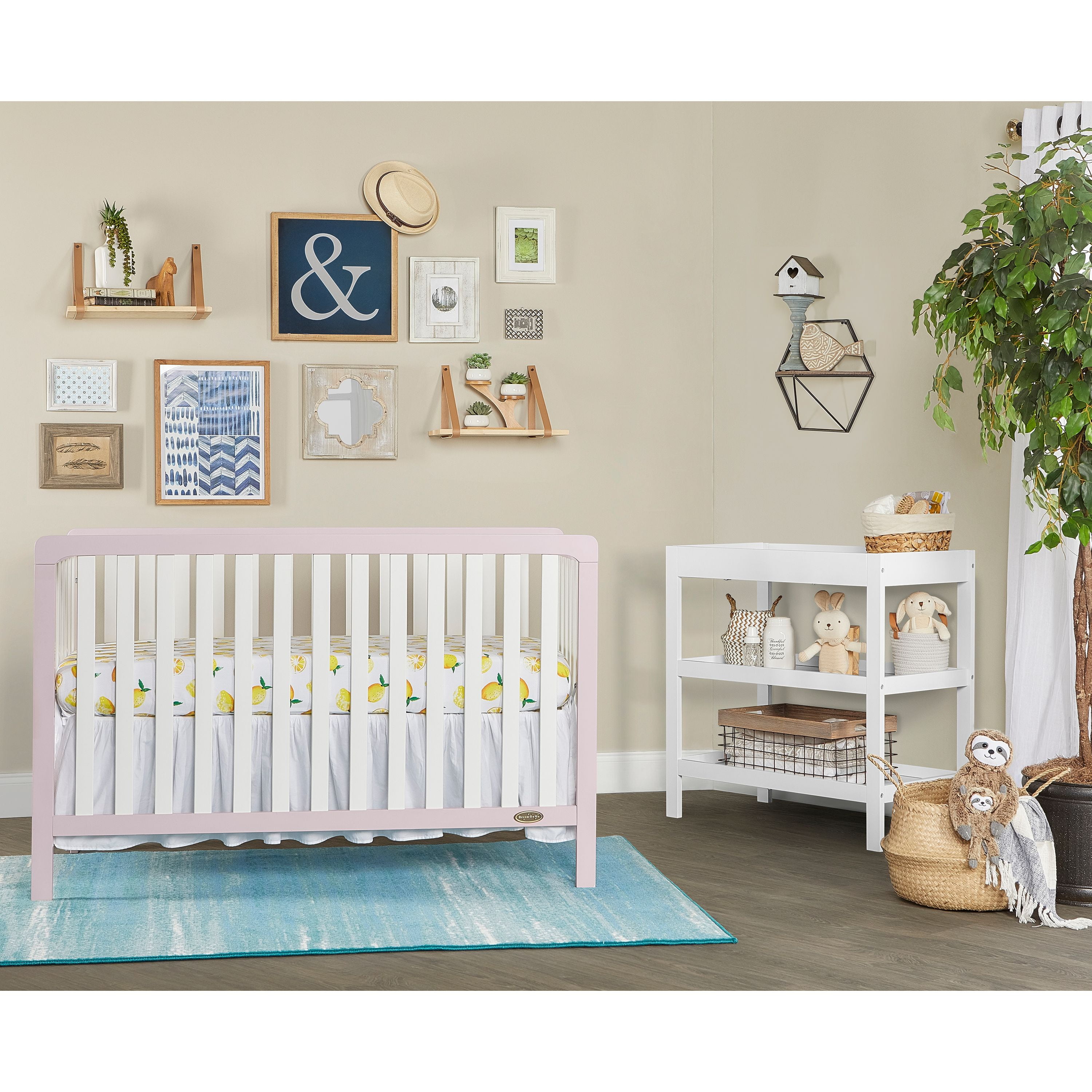 Dream On Me Ridgefield 5 in 1 Convertible Crib in Mint White Greenguard Gold Certified Walmart