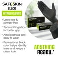 thumbnail image 7 of SAFESKIN Black Nitrile Disposable Gloves Powder Free Latex Free Tattoo, Food Prep, Auto Salons, Cleaning, Law Enforcement,  3.5 mil, Size XL, Case of 1000, 7 of 7