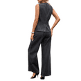 thumbnail image 2 of Trend-Setting Pinstripe Edit: Sleek Sleeveless Top, High-Waisted Wide-Leg Pants & Full Set – Redefine Street Chic with Tailored Style, Breathable Comfort & Mix-and-Match Options, 2 of 9