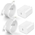 thumbnail image 1 of Cargador rápido AISNI de 20 W, paquete de 2 unidades con cable de 10 pies para iPhone, 1 of 6