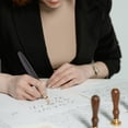 thumbnail image 1 of FONDOTIN Writing Fountain Pens Business Fountain Pen Black Wood 1Set Back to School, 1 of 8