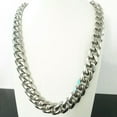 thumbnail image 6 of 8/10/12/15/17/19mm Polished Mens Chain Stainless Steel Curb Cuban Link Necklace, 6 of 9