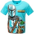 thumbnail image 3 of Star Wars The Mandalorian The Child Toddler Boys T-Shirt and French Terry Shorts Outfit Set Toddler to Big Kid, 3 of 5