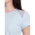 thumbnail image 3 of RBX Active Women's Quick Dry Short Sleeve Workout Top with Mesh Panels, 3 of 5