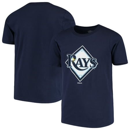 Reebok Youth Tampa Bay - Tampa Bay Rays Youth Primary Team Logo T-Shirt - Navy
