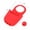 Red, variant on Titanium Steel Woven Mesh Deformation Ring