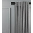 thumbnail image 4 of Linen Avenue Cylinder Single Window Curtain Rod Set, 66 to 120-inch, Matte Black, 4 of 5