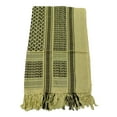 thumbnail image 3 of Plaid Fringe Scarf for Unisex Lightweight Cotton Head Neck Wrap with Tassel, 3 of 5