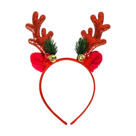 Christmas Party Barrettes Reindeer Headband Novelty Ears Accessories for Women Festive Headwear for Holiday Celebrations